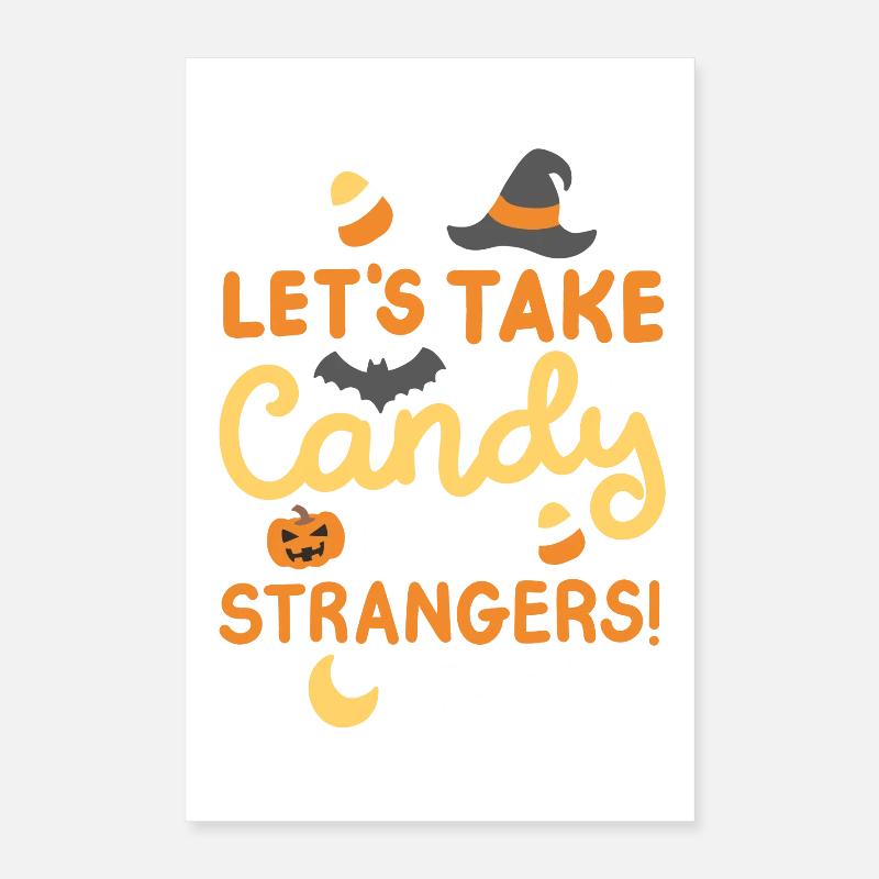 Halloweenkostüm „Süßes oder Saures“ Party Poster 40x60 cm