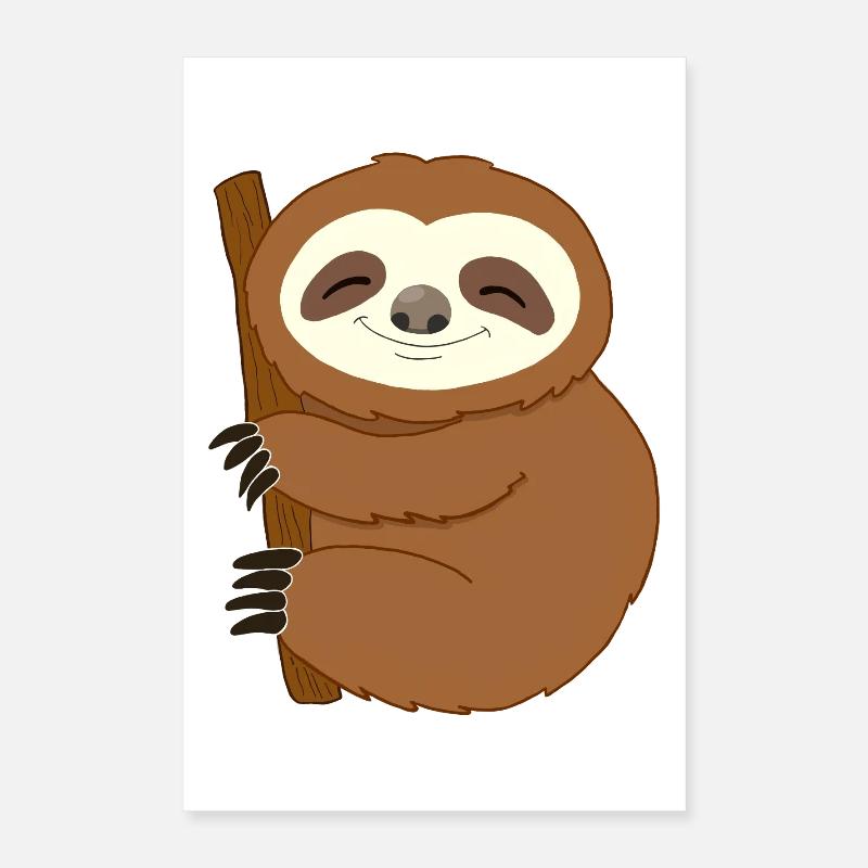 Faultier Poster 40x60 cm