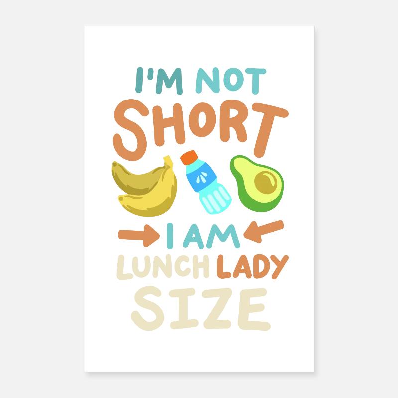Mitarbeiterin der Schulcafeteria Poster 40x60 cm