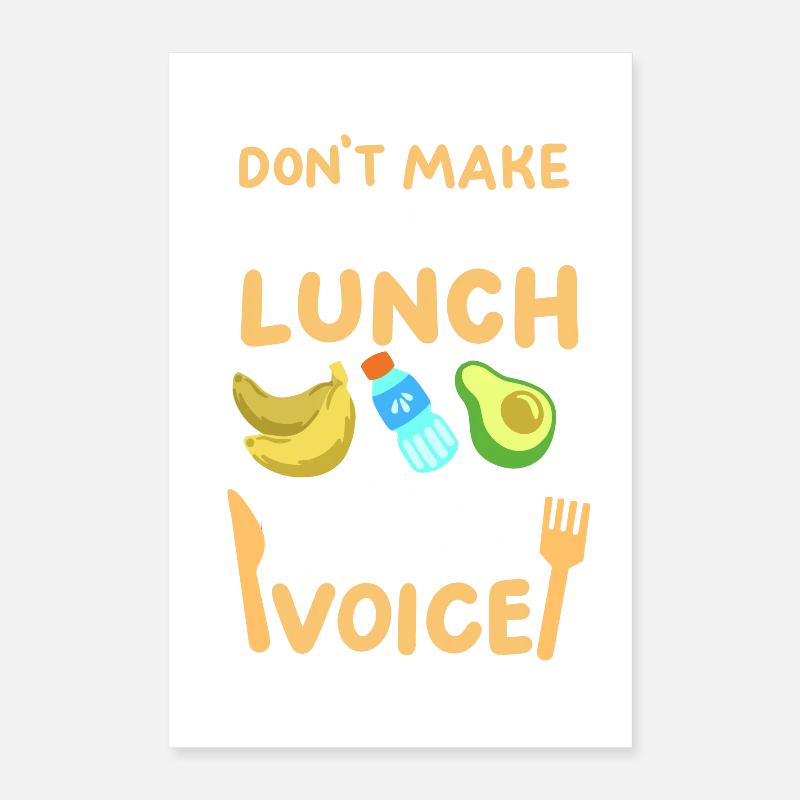 Mittagessen Schule Cafeteria Crew Poster 40x60 cm