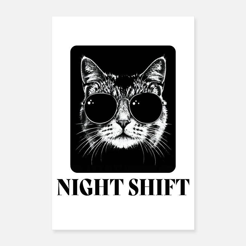 Cool Cat Poster 16" x 24" (40x60 cm)
