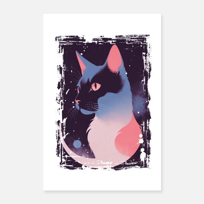 Chat mystique Poster 40 x 60 cm