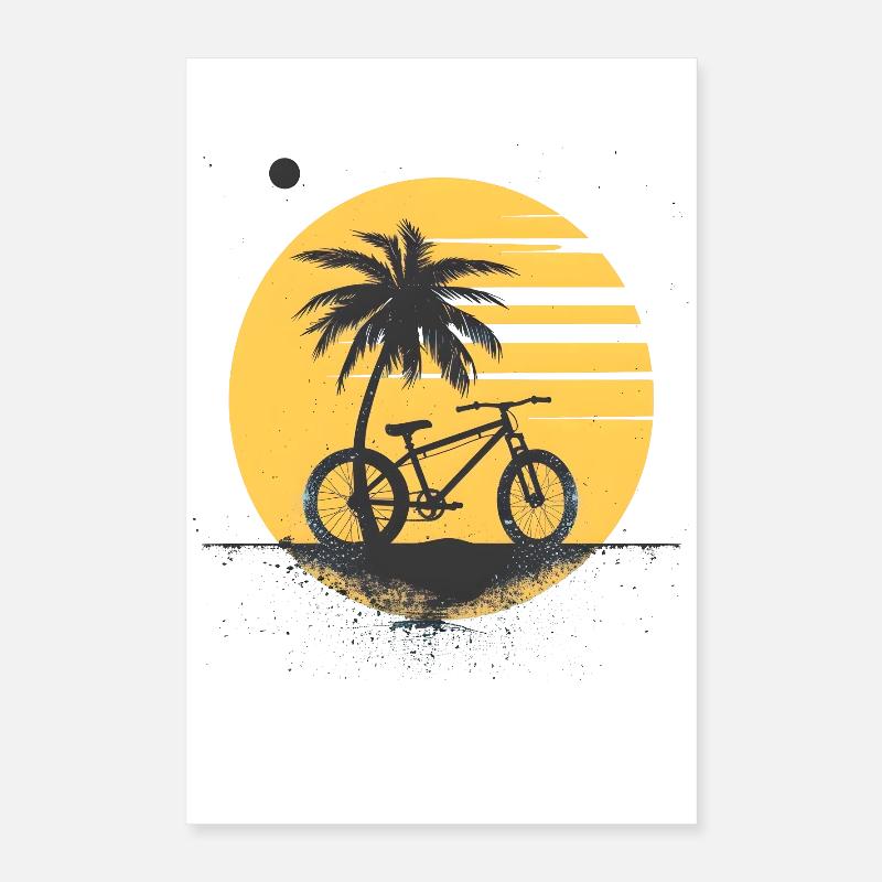Retro Radfahrer Poster 40x60 cm