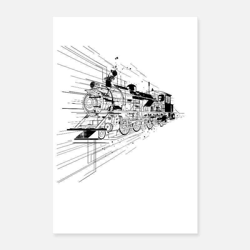 Locomotive Graphics Poster 16" x 24" (40x60 cm)