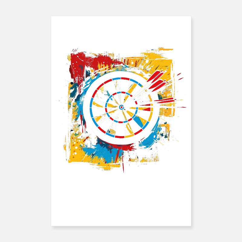 Dartboard Graffiti Poster 16" x 24" (40x60 cm)