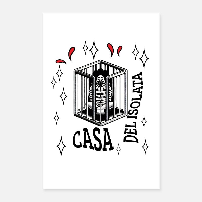 Crazy Clown Poster 16" x 24" (40x60 cm)