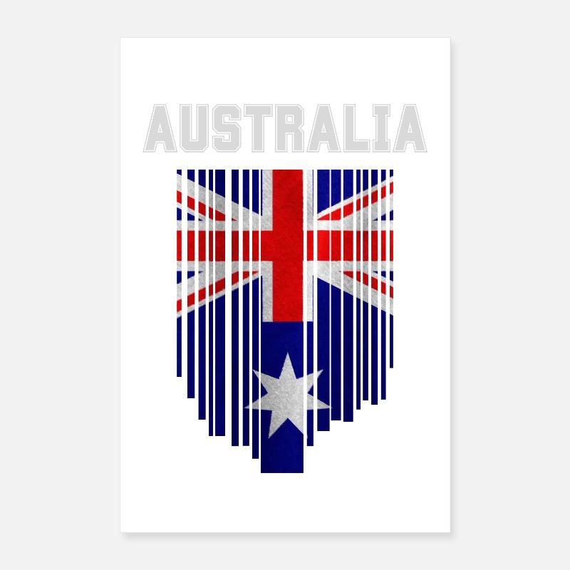 Drapeau australien, fierté australienne Poster 40 x 60 cm