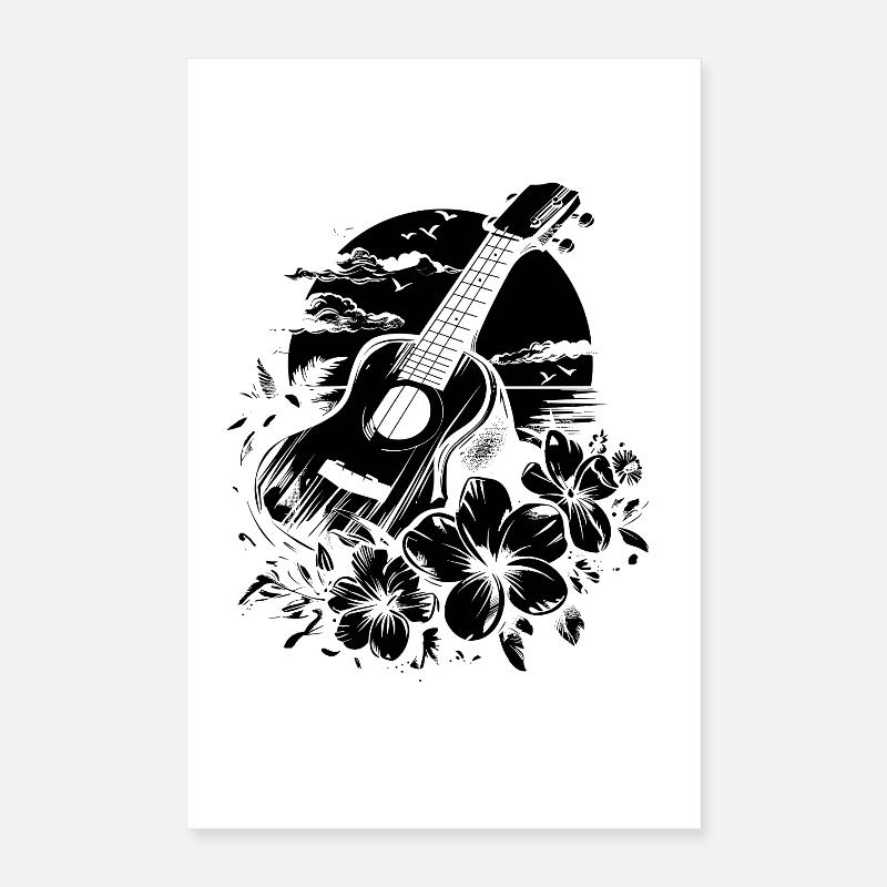 Ukulele Graphics Poster 16" x 24" (40x60 cm)