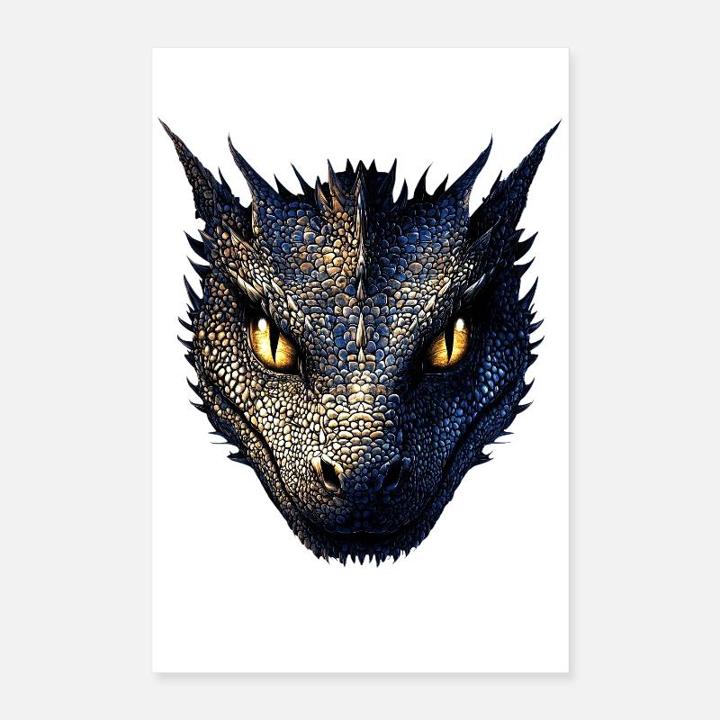 Dragon Mythical Creature Dragon Lover Fire Dragon Poster 16" x 24" (40x60 cm)