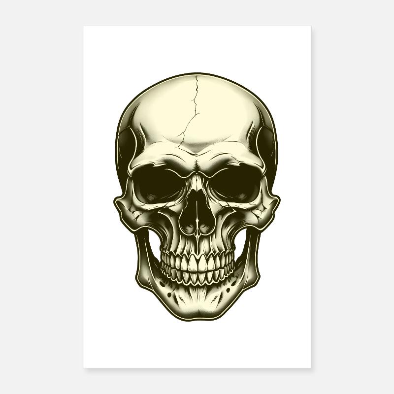 Schädel Schädel Poster 40x60 cm