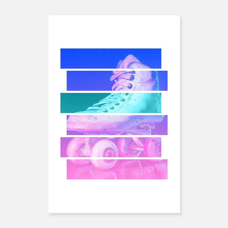 Rollschuh Poster 40x60 cm