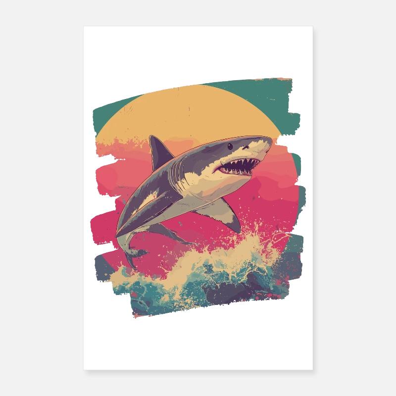 Requin Poster 40 x 60 cm
