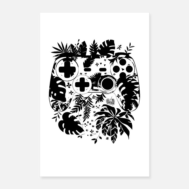 Game Controller Comic Style Poster 16" x 24" (40x60 cm)