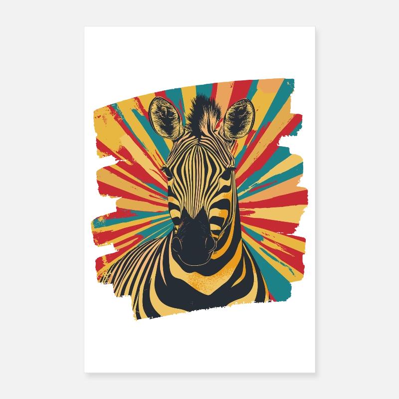 Zebra Poster 40x60 cm