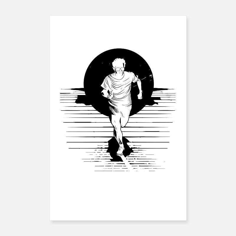 Marathon runner Poster 16" x 24" (40x60 cm)