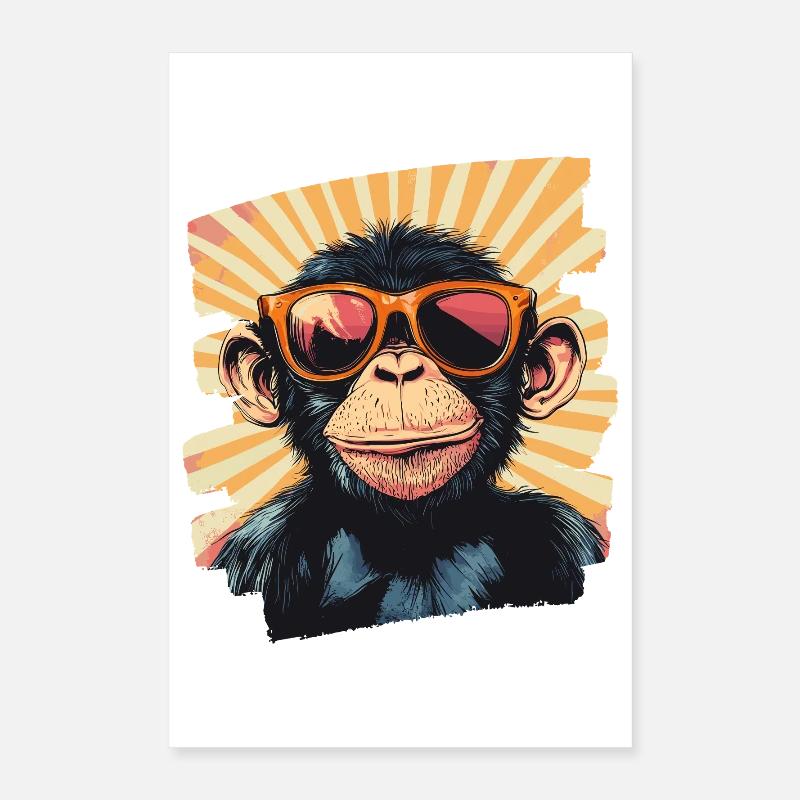Singe Poster 40 x 60 cm