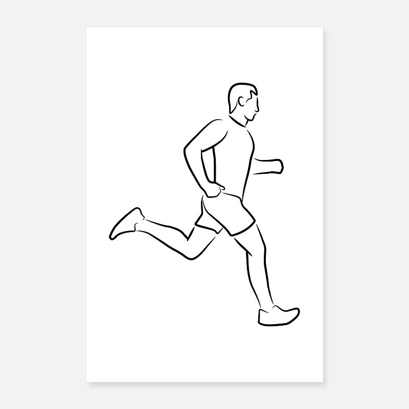 Runner Boy Poster 16" x 24" (40x60 cm)