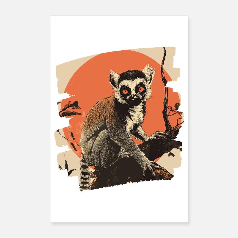 Lemur Poster 40x60 cm