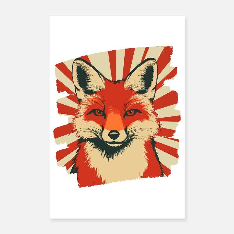 Fuchs Retro Poster 40x60 cm