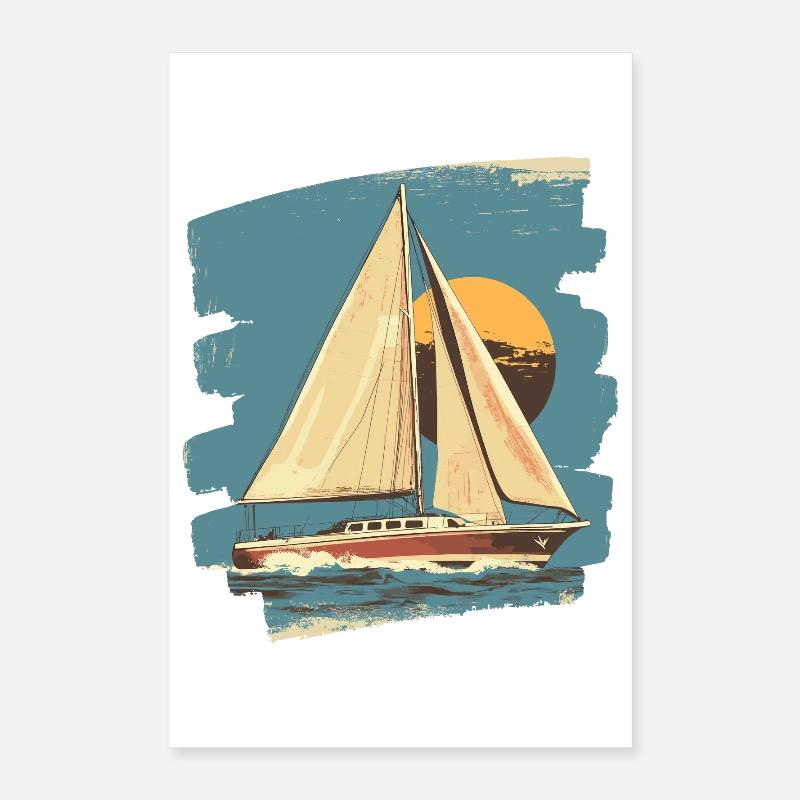 Sailboat Poster 16" x 24" (40x60 cm)