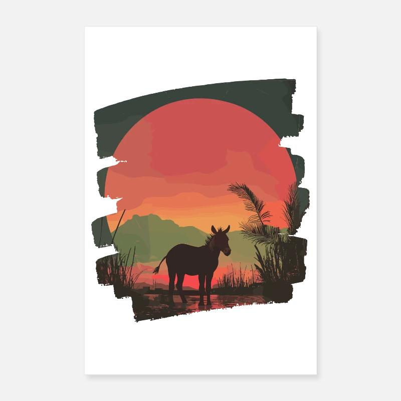 Esel Poster 40x60 cm