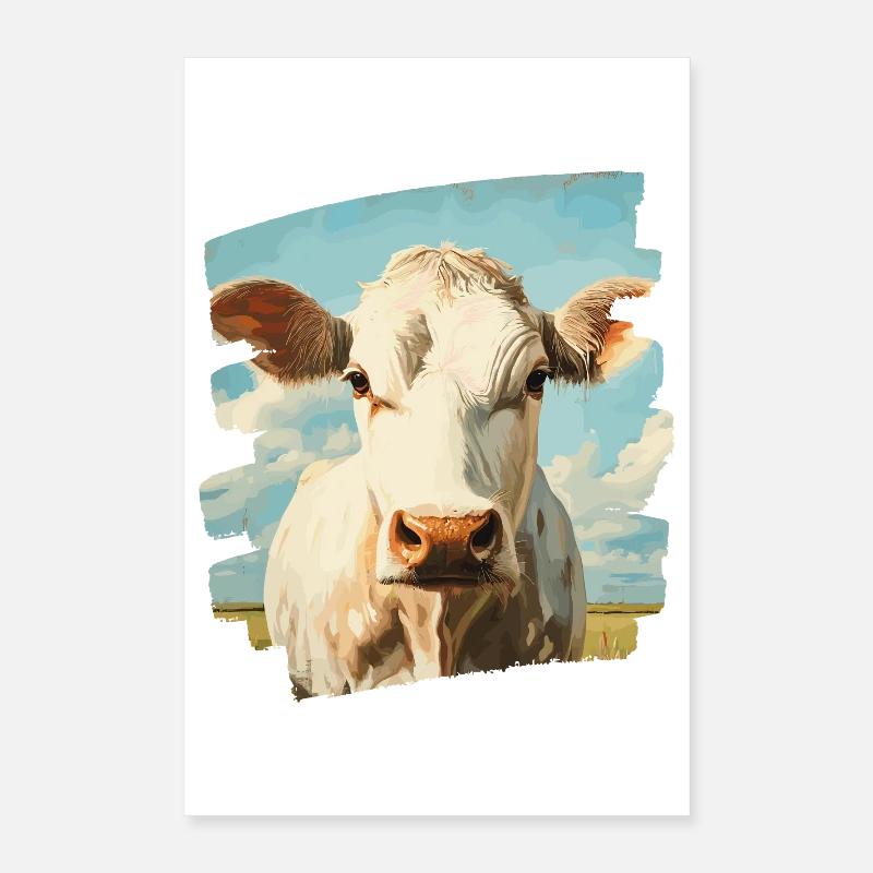 Éleveur de vaches Poster 40 x 60 cm