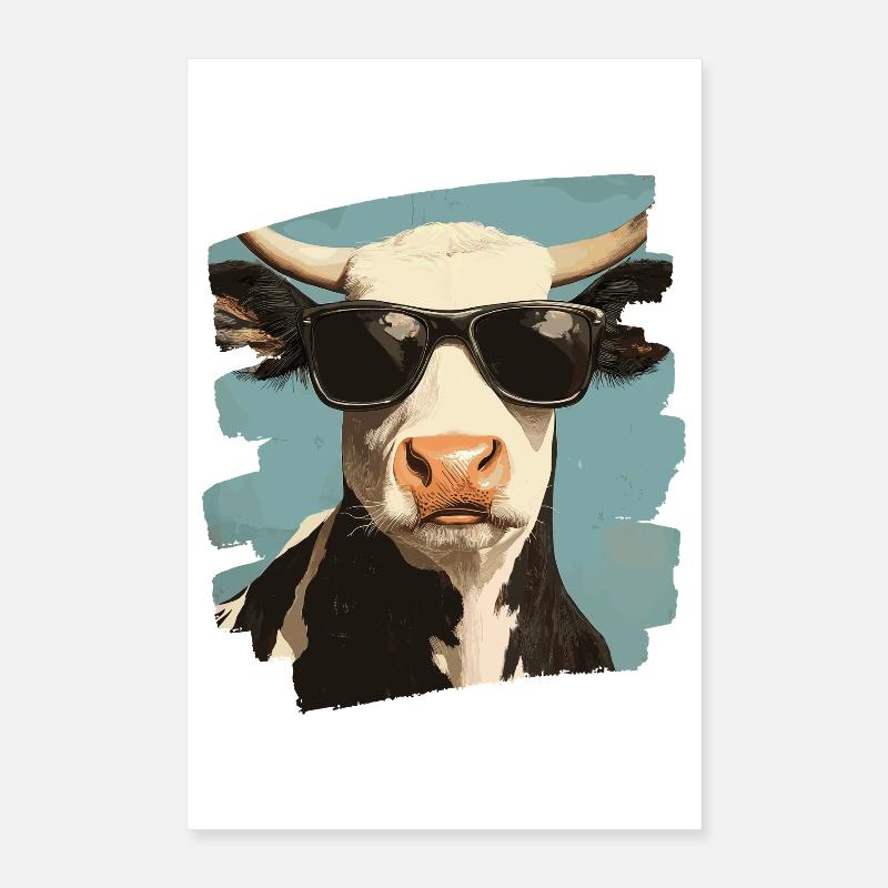 Éleveur de vaches Poster 40 x 60 cm