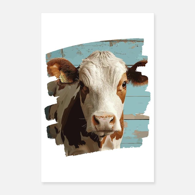 Éleveur de vaches Poster 40 x 60 cm