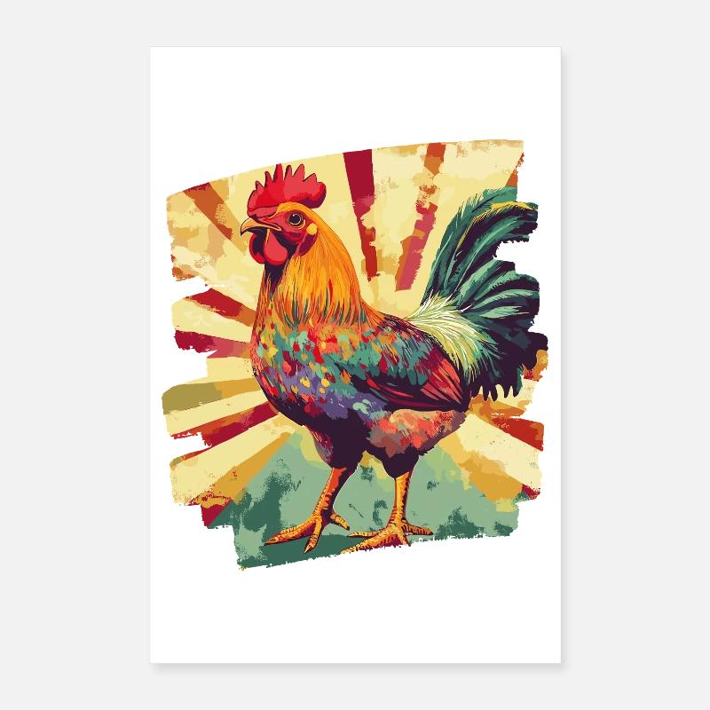 Coq Poster 40 x 60 cm