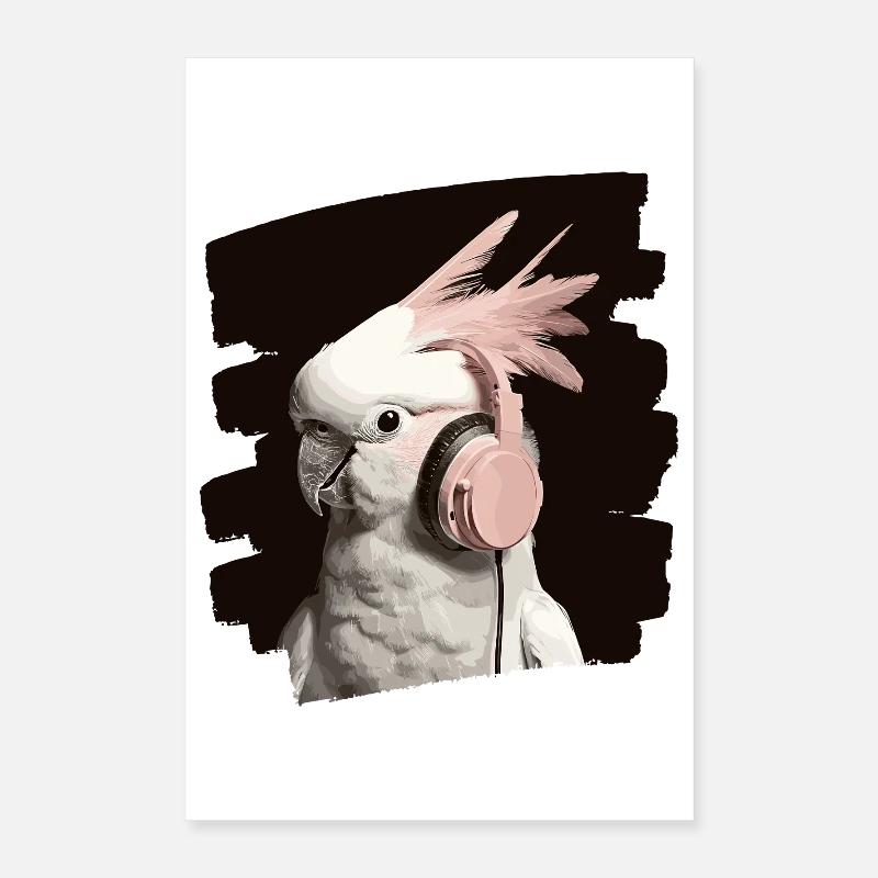 Cacatoès Poster 40 x 60 cm