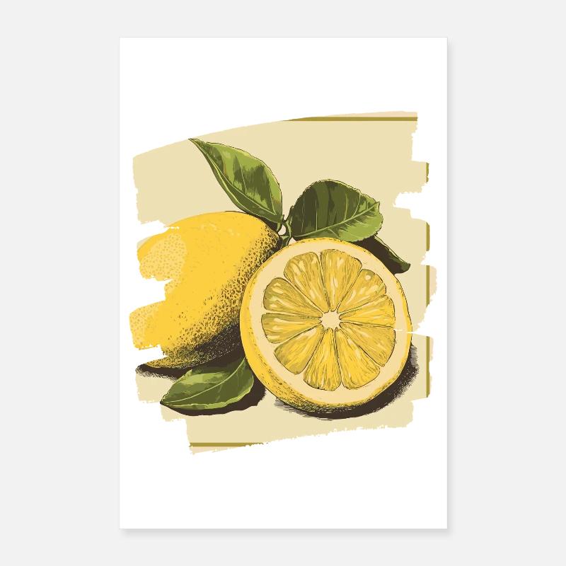 Zitrone Poster 40x60 cm