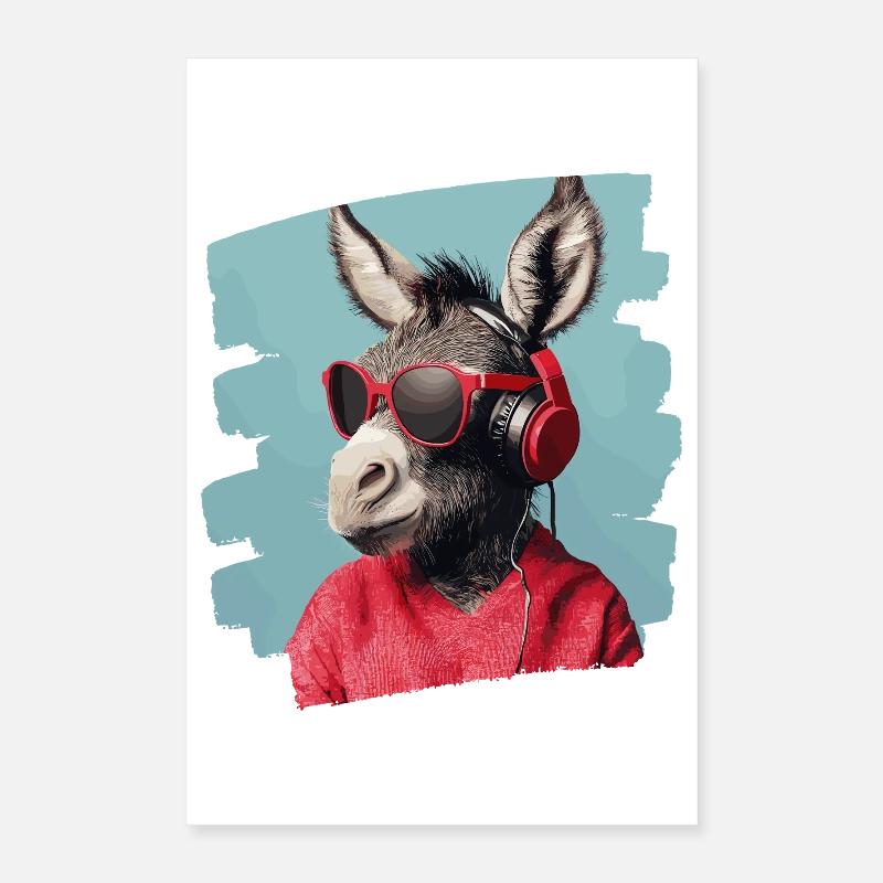 Donkey Poster 16" x 24" (40x60 cm)