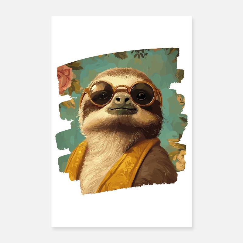 Faultier Poster 40x60 cm