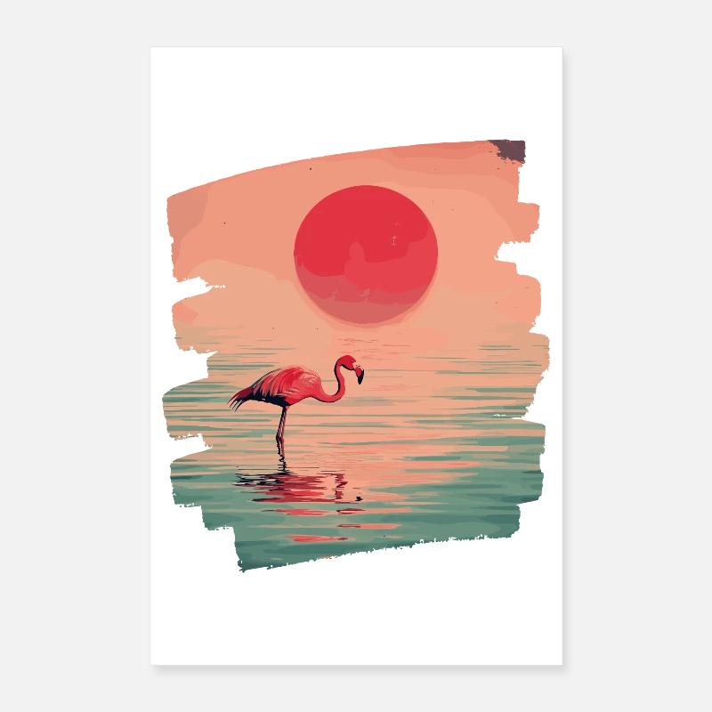Flamingo Poster 40x60 cm