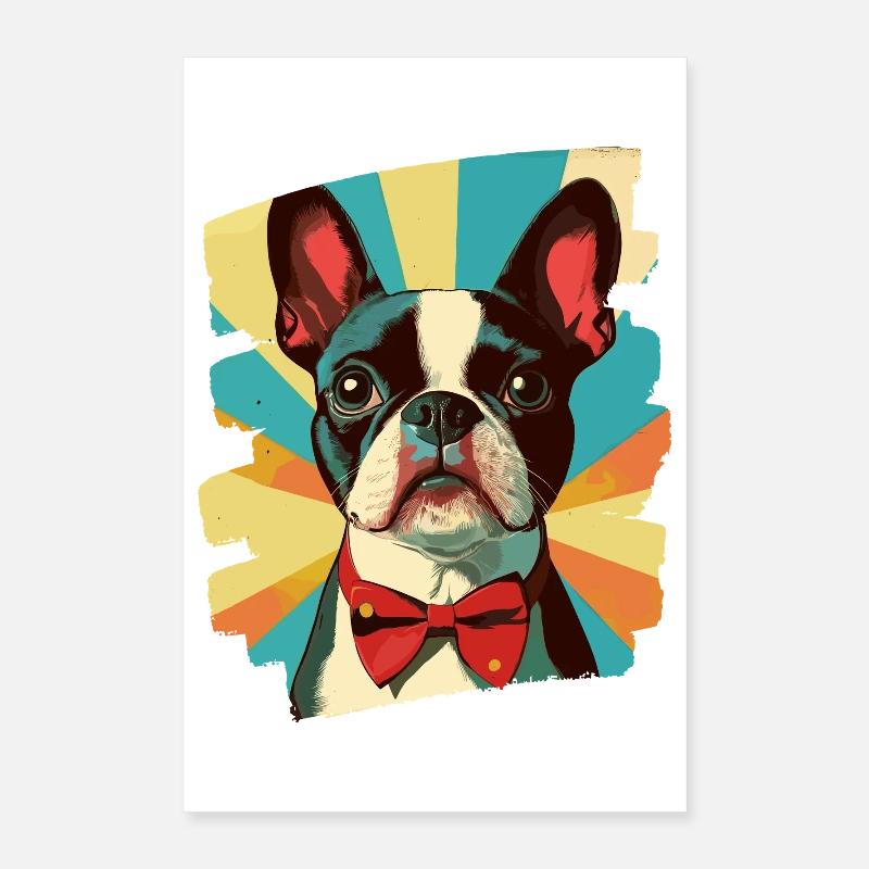 Boston Terrier Poster 40 x 60 cm