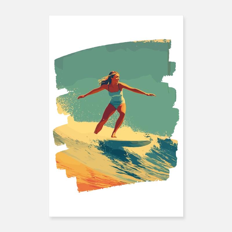 Surfer Poster 40x60 cm
