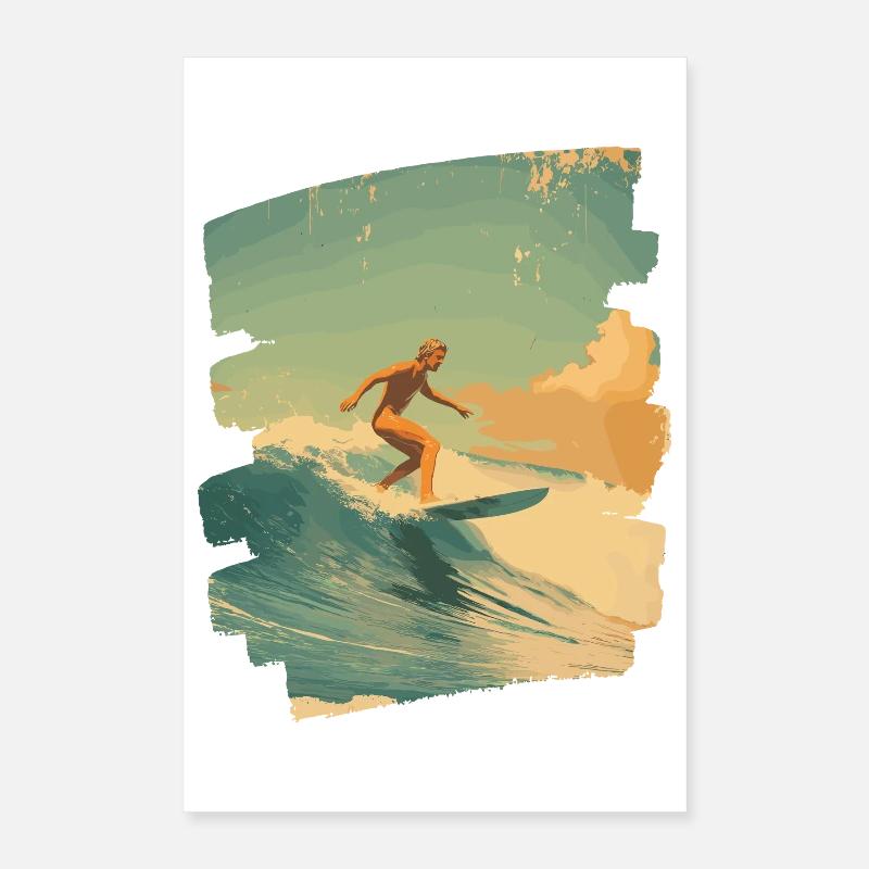 Surfeur Poster 40 x 60 cm