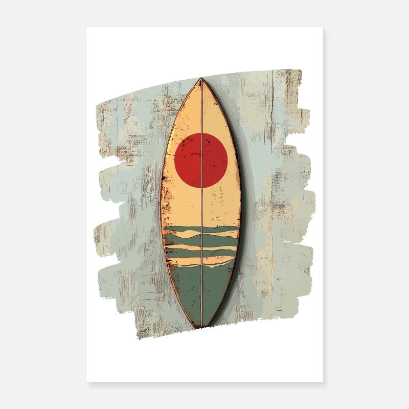 Planche de surf Poster 40 x 60 cm