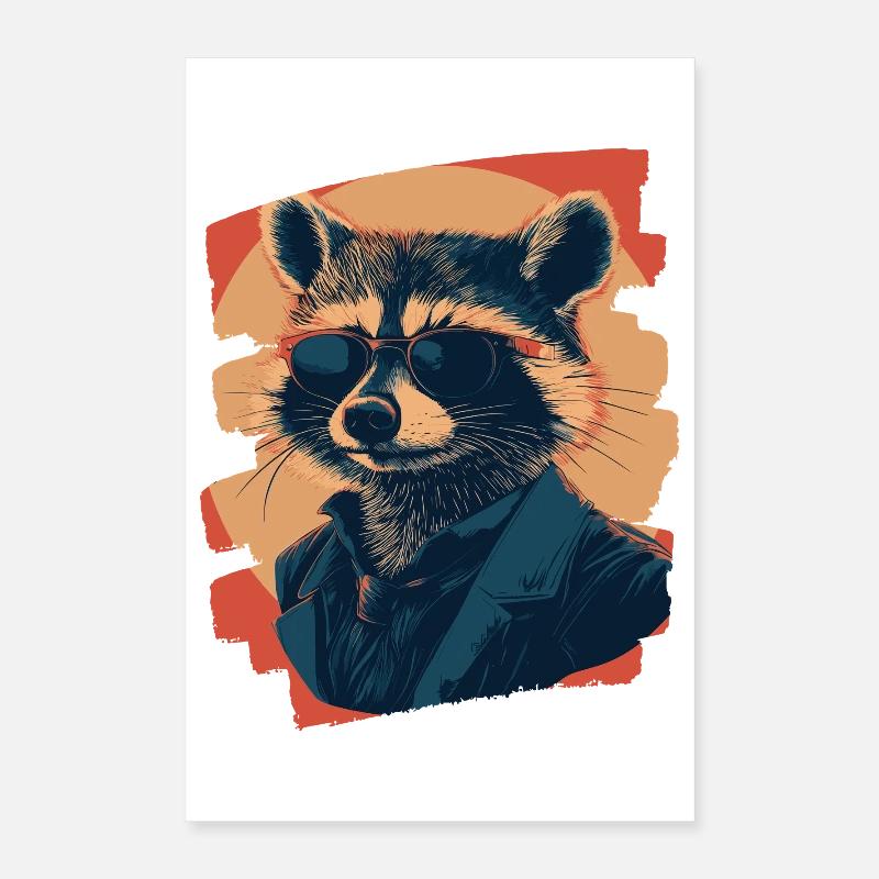 Raton laveur Poster 40 x 60 cm