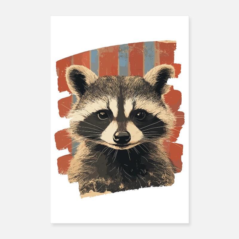 Raton laveur Poster 40 x 60 cm