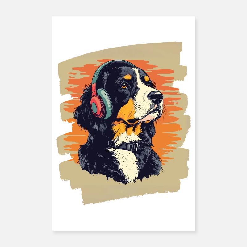 Chien de montagne de l'Entlebuch Poster 40 x 60 cm