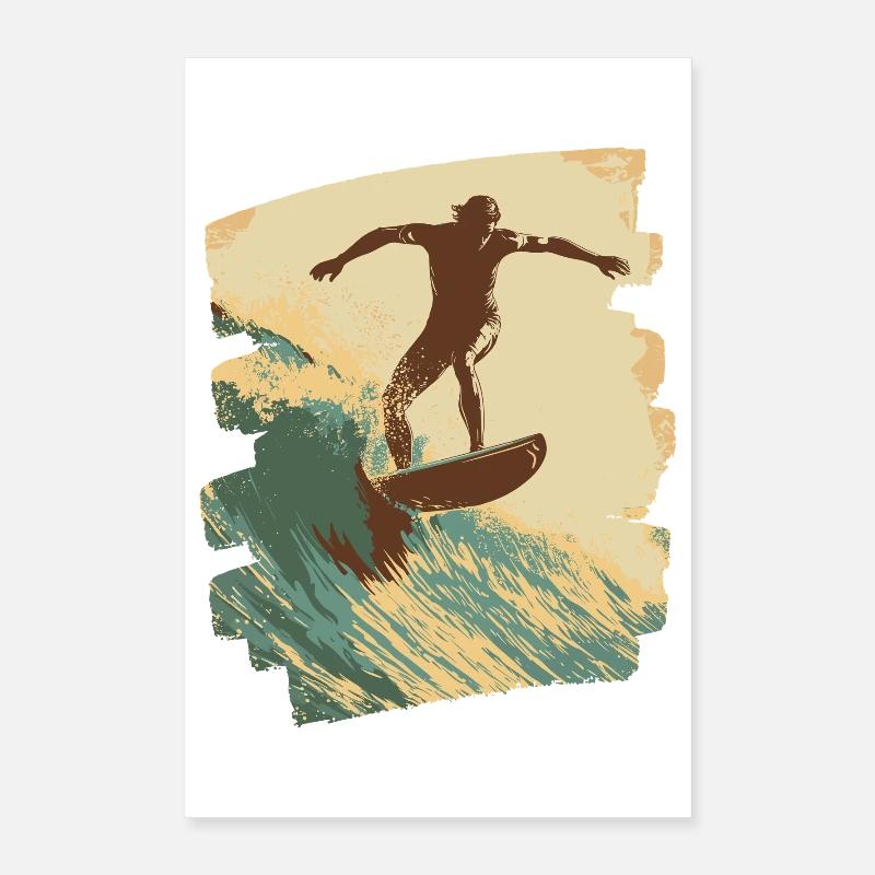 Surfeur Poster 40 x 60 cm