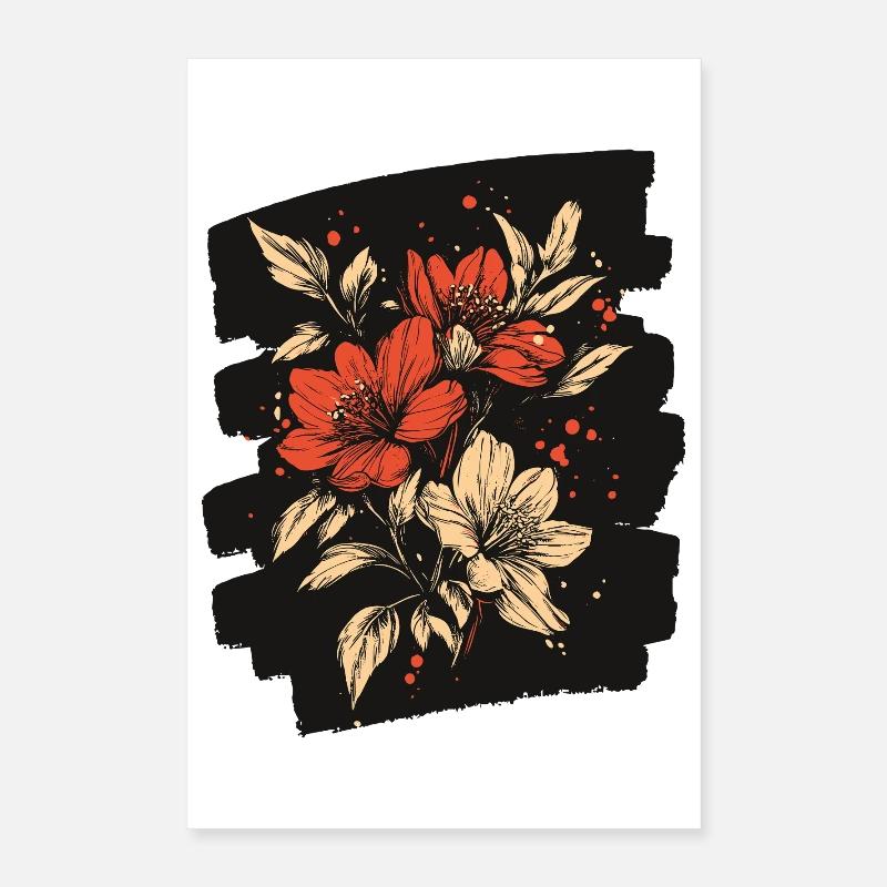 Printemps Printemps Début Fleur Fleurs Poster 40 x 60 cm