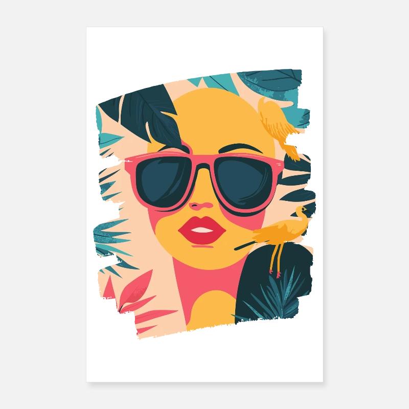 Summer Retro Poster 16" x 24" (40x60 cm)