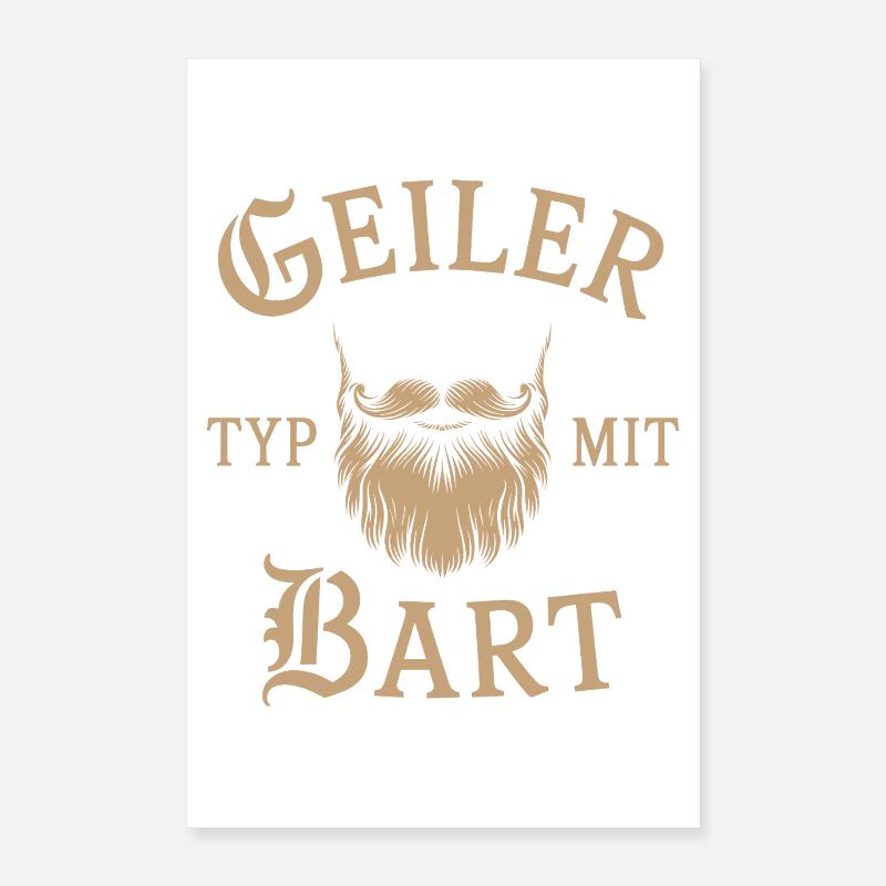 guy with beard beard barber full beard Poster 16" x 24" (40x60 cm)