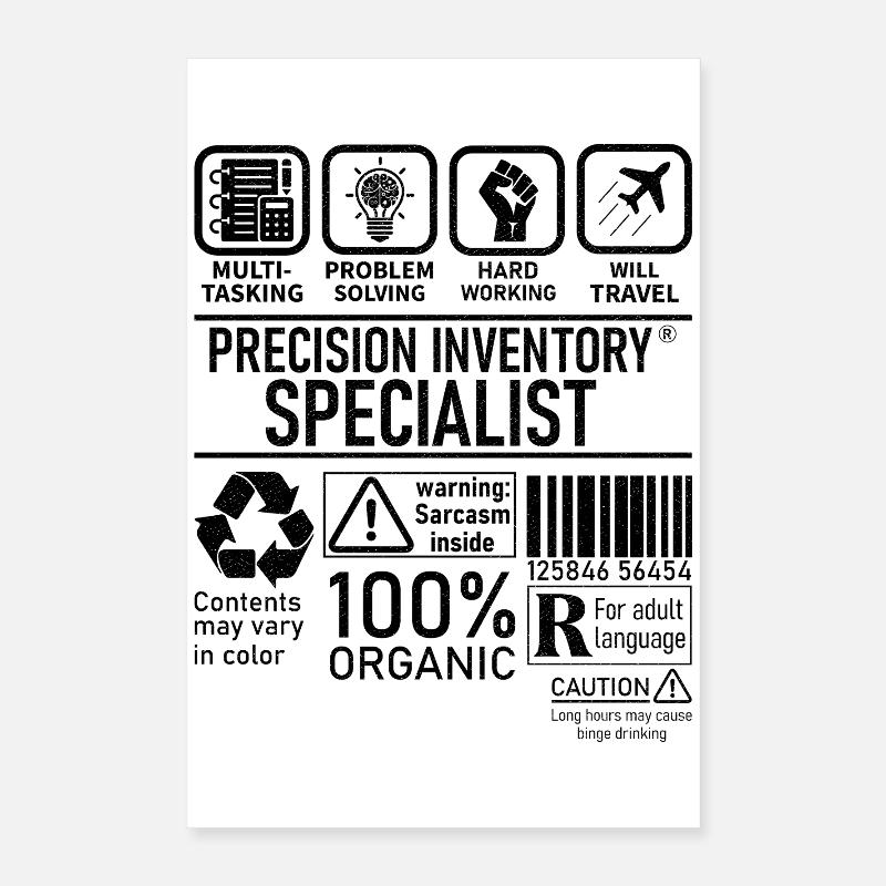 Precision Inventory Specialist multi tasking Poster 40x60 cm