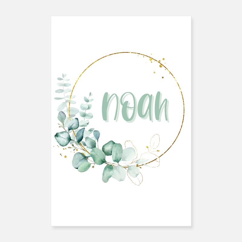 Noah Personalized Gift for Boys & Babies Poster 16" x 24" (40x60 cm)