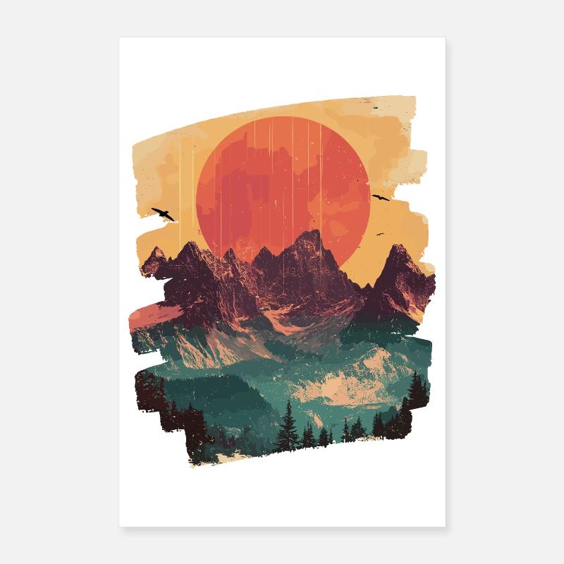 Berge Poster 40x60 cm