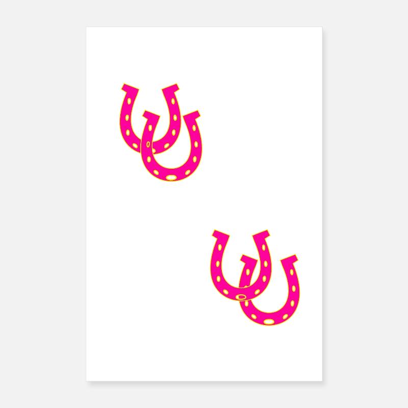 Fer à cheval Cavalier Cavalier Chevaux Poster 40 x 60 cm