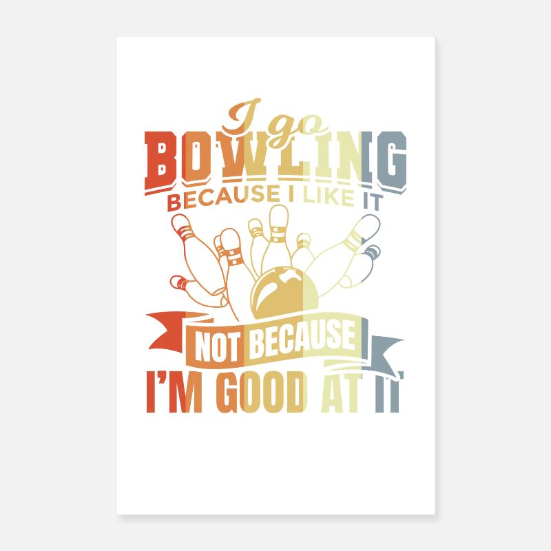 Bowlingwitz Poster 40x60 cm